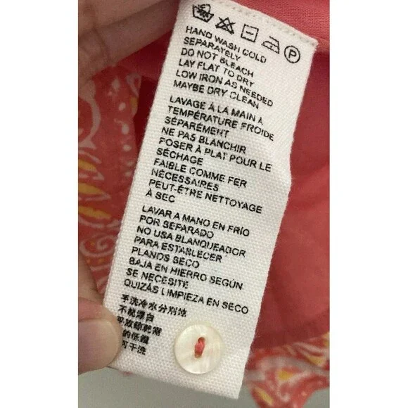 Cleobella Grace Mini Dress Blossom Block Print Pink SMALL Women’s - Picture 13 of 13